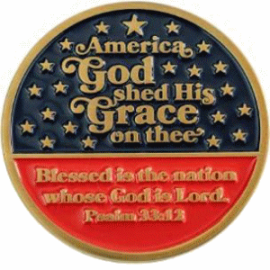 God Bless America Challenge Coin