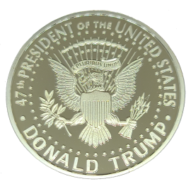 Trump 2024 Gold Liberty Challenge Coin