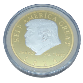 Trump 2024 Gold and Silver Challenge Coin