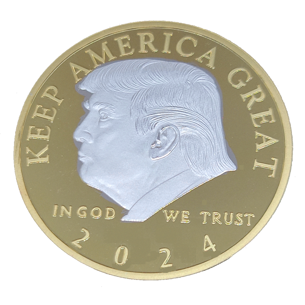 Trump 2024 Gold and Silver Challenge Coin