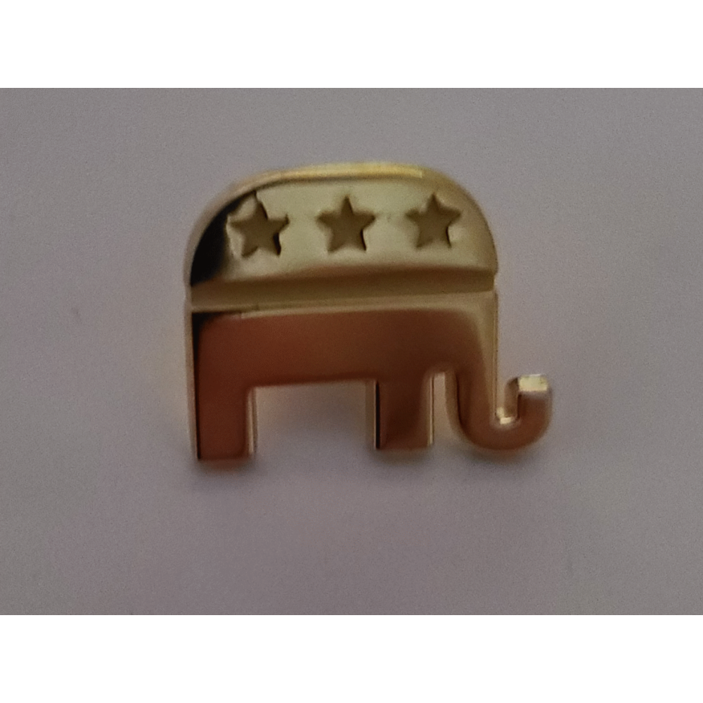 14k Gold Plated GOP Retro Elephant