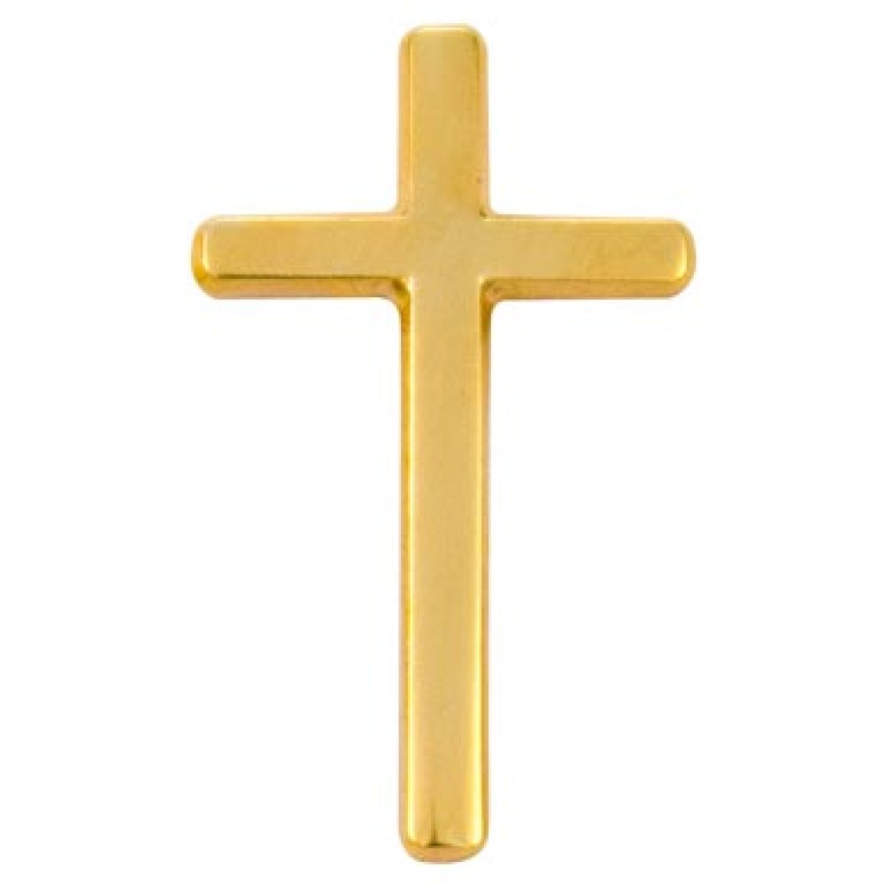 14k Gold Plated Cross Pin